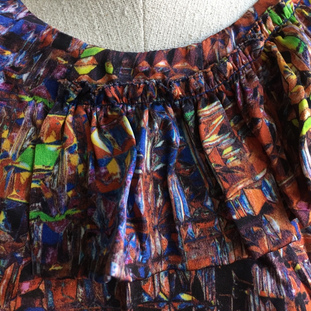 Silk Ruffle Top - Picture 3 of 7
